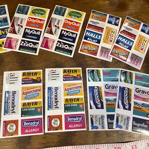 5/$20 pill box stickers/labels - Picture 5 of 6